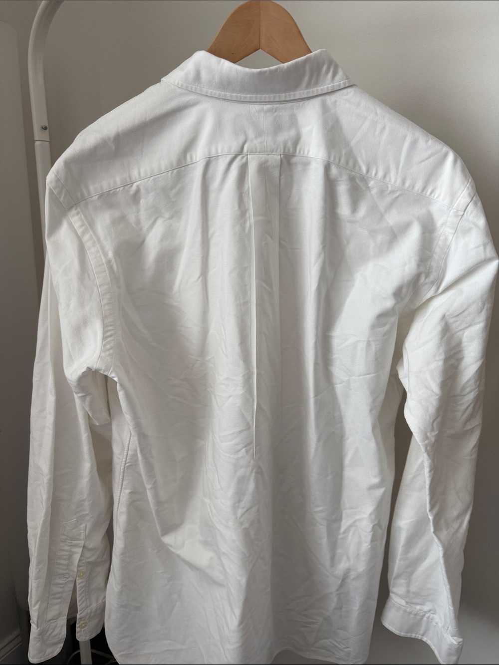 Ralph Lauren White Long-Sleeve Oxford Shirt with Pony Logo - Picture 6 of 11